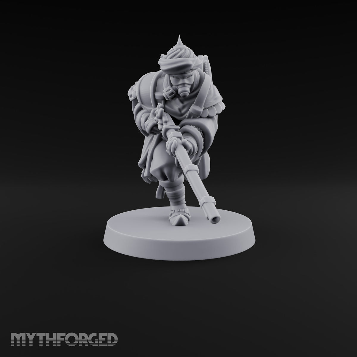 No Breath Breaks Formation Human Gas-Masked Soldier E — Gasmask