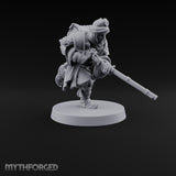 No Breath Breaks Formation Human Gas-Masked Soldier E — Mask