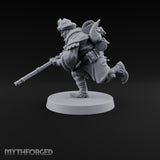 No Breath Breaks Formation Human Gas-Masked Soldier E — Mask