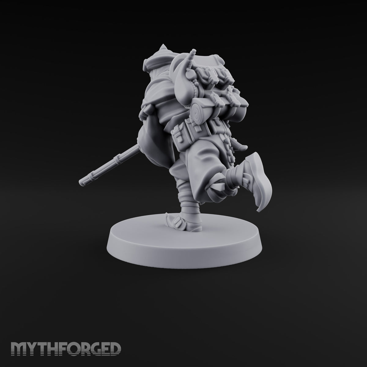 No Breath Breaks Formation Human Gas-Masked Soldier E — Respirator