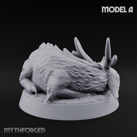 Curled Up Slumbering Faerie Dragon Wyrmling A Miniature for Dungeons and Dragons, Pathfinder or other TTRPGs