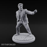 Back Off Mate Human Bodyguard Miniature for Dungeons and Dragons, Pathfinder or other TTRPGs