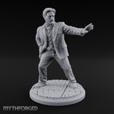 Back Off Mate Human Bodyguard Miniature for Dungeons and Dragons, Pathfinder or other TTRPGs