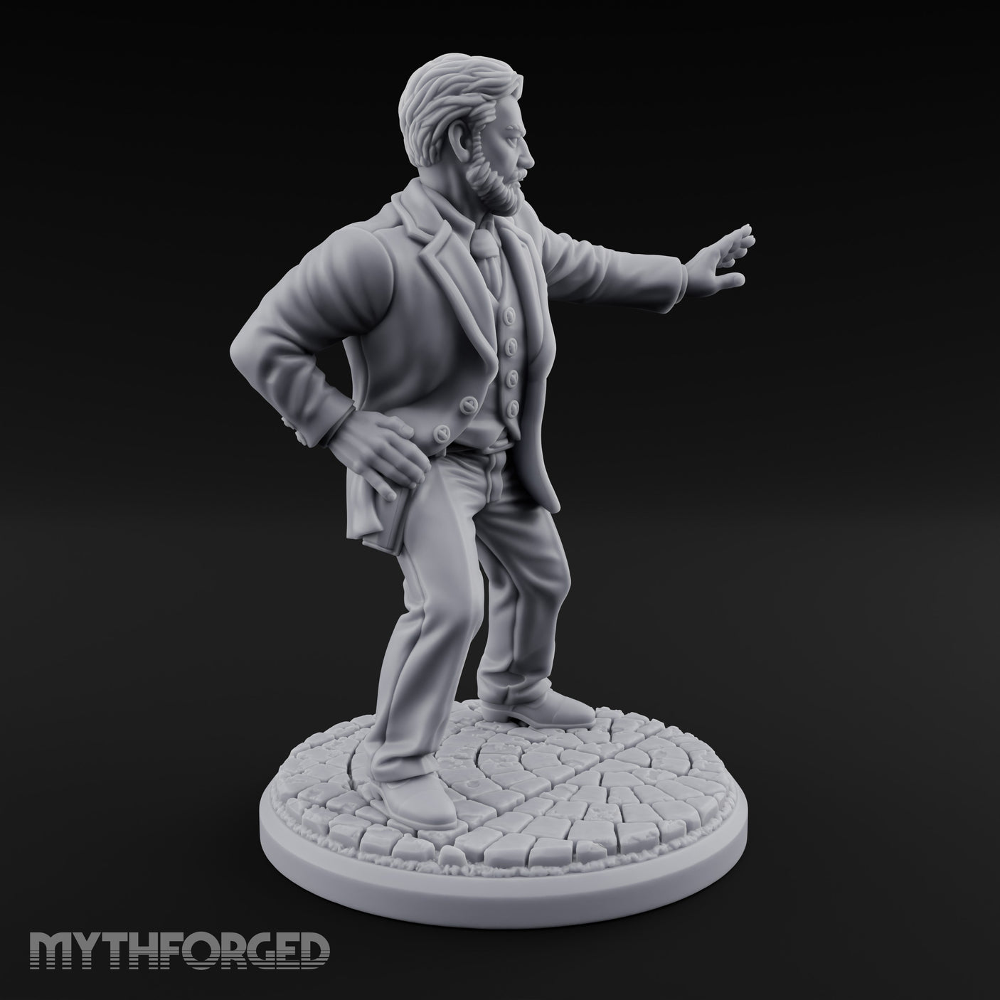 Back Off Mate Human Bodyguard Miniature for Dungeons and Dragons, Pathfinder or other TTRPGs