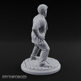 Back Off Mate Human Bodyguard Miniature for Dungeons and Dragons, Pathfinder or other TTRPGs