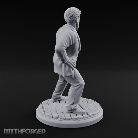 Back Off Mate Human Bodyguard Miniature for Dungeons and Dragons, Pathfinder or other TTRPGs