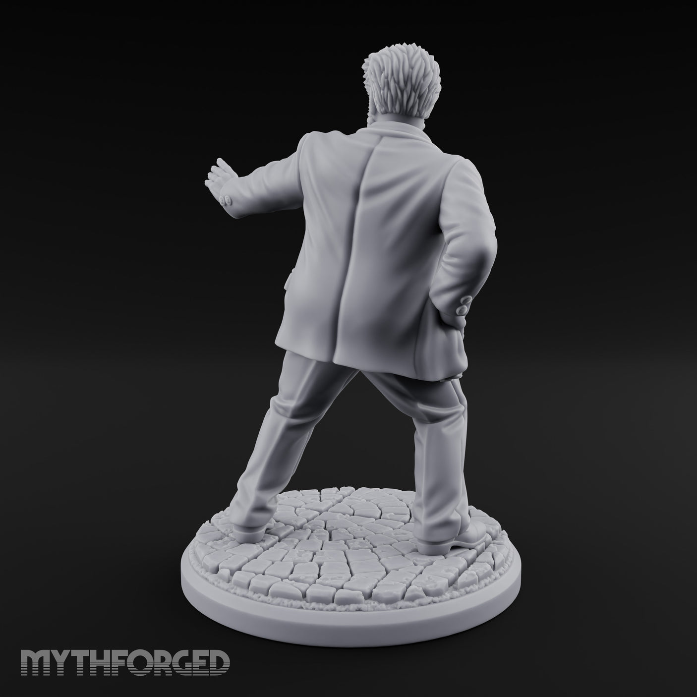 Back Off Mate Human Bodyguard Miniature for Dungeons and Dragons, Pathfinder or other TTRPGs