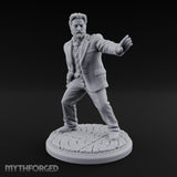 Back Off Mate Human Bodyguard Miniature for Dungeons and Dragons, Pathfinder or other TTRPGs