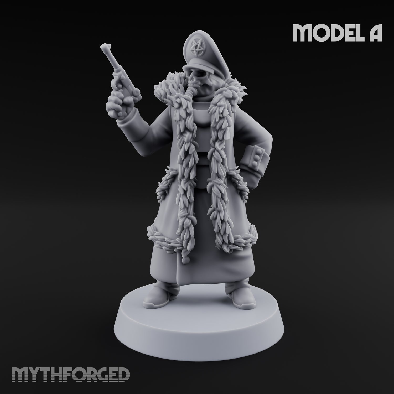 Gas-Masked Trenchcoated Troopers Miniature for Dungeons and Dragons, Pathfinder or other TTRPGs