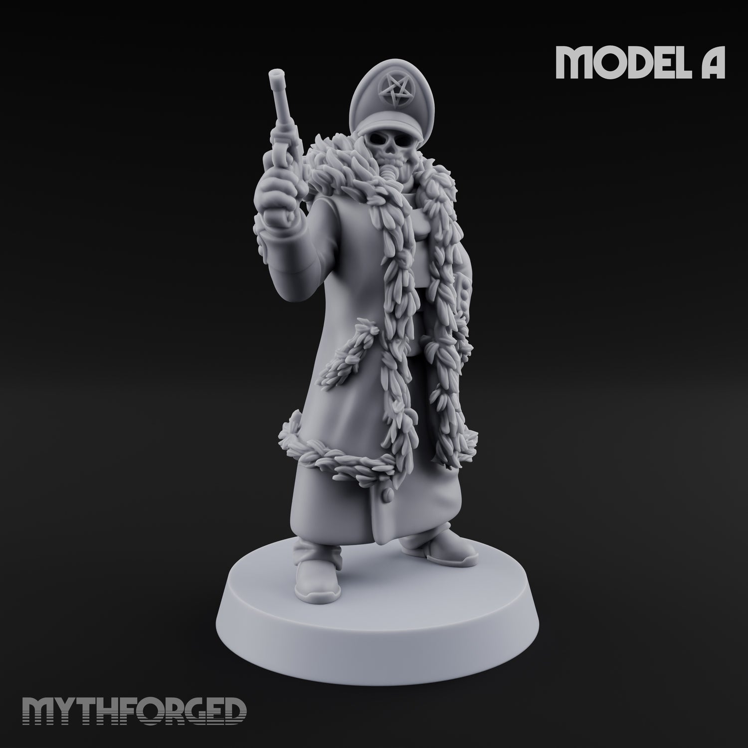 Gas-Masked Trenchcoated Troopers Miniature for Dungeons and Dragons, Pathfinder or other TTRPGs
