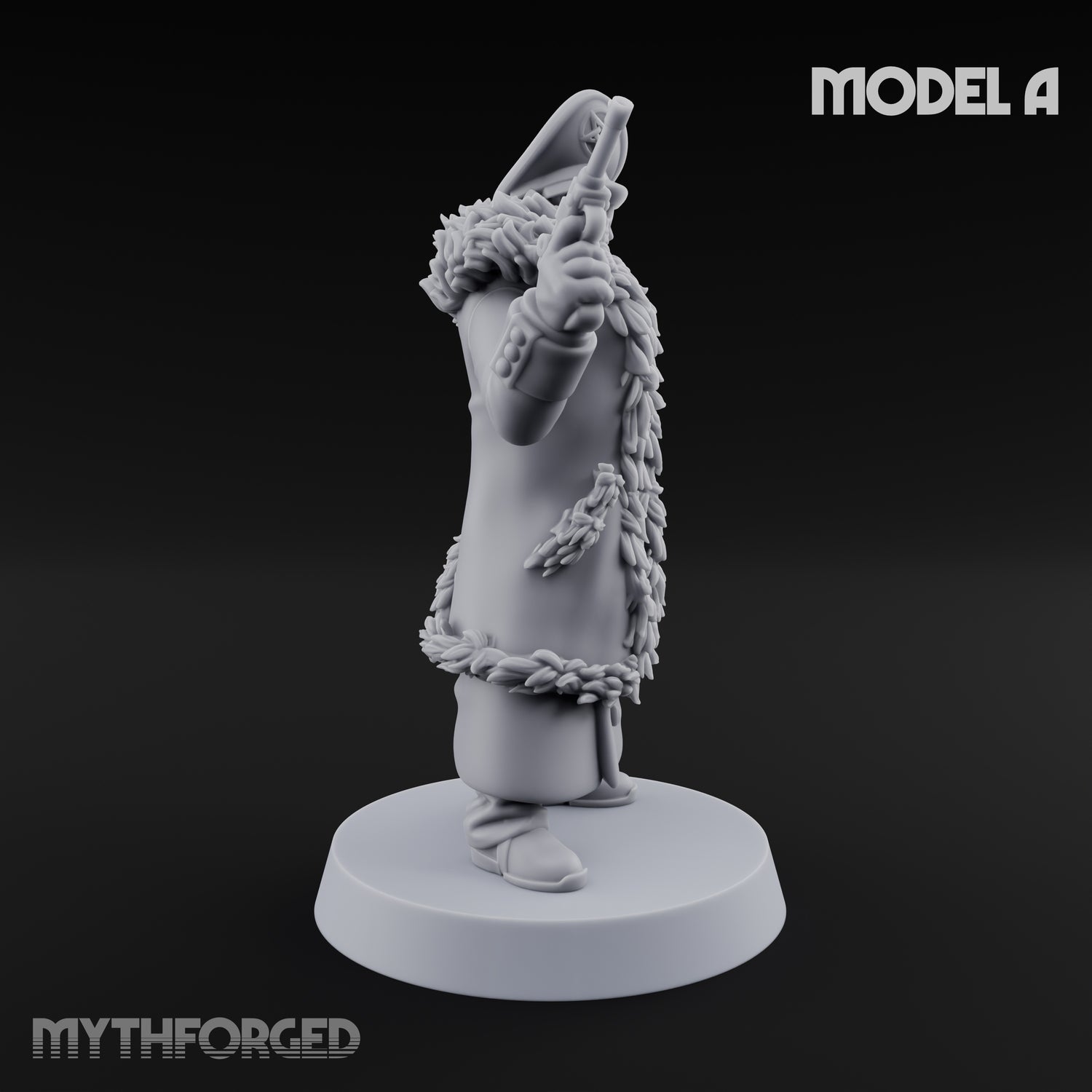 Gas-Masked Trenchcoated Troopers Miniature for Dungeons and Dragons, Pathfinder or other TTRPGs