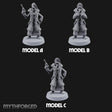 Pistol Toting Fur Lined Skeleton Masked Commissars Miniature for Dungeons and Dragons, Pathfinder or other TTRPGs