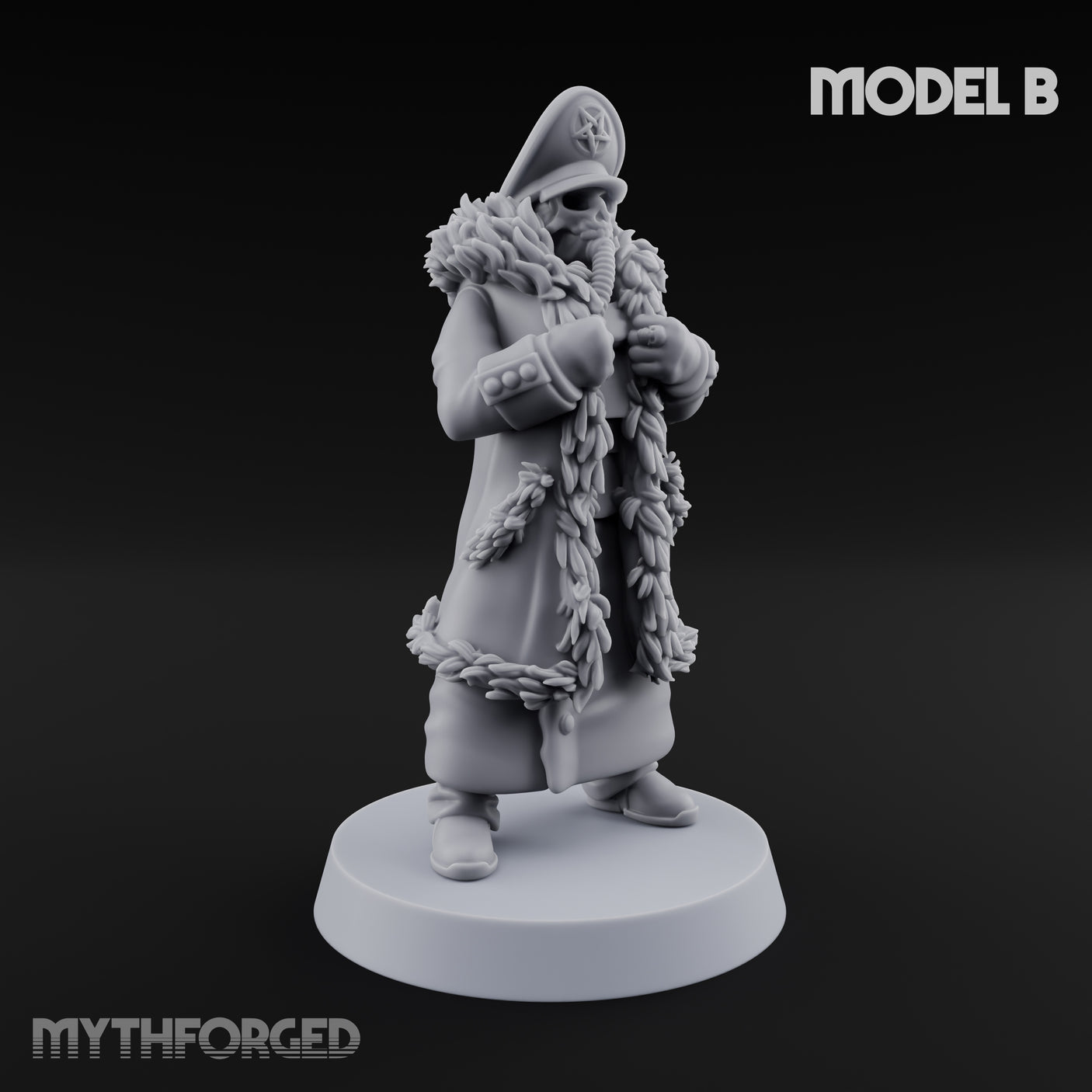 Gas-Masked Trenchcoated Troopers Miniature for Dungeons and Dragons, Pathfinder or other TTRPGs