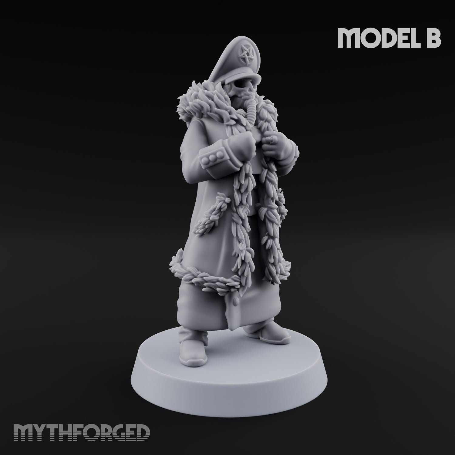 Gas-Masked Trenchcoated Troopers Miniature for Dungeons and Dragons, Pathfinder or other TTRPGs