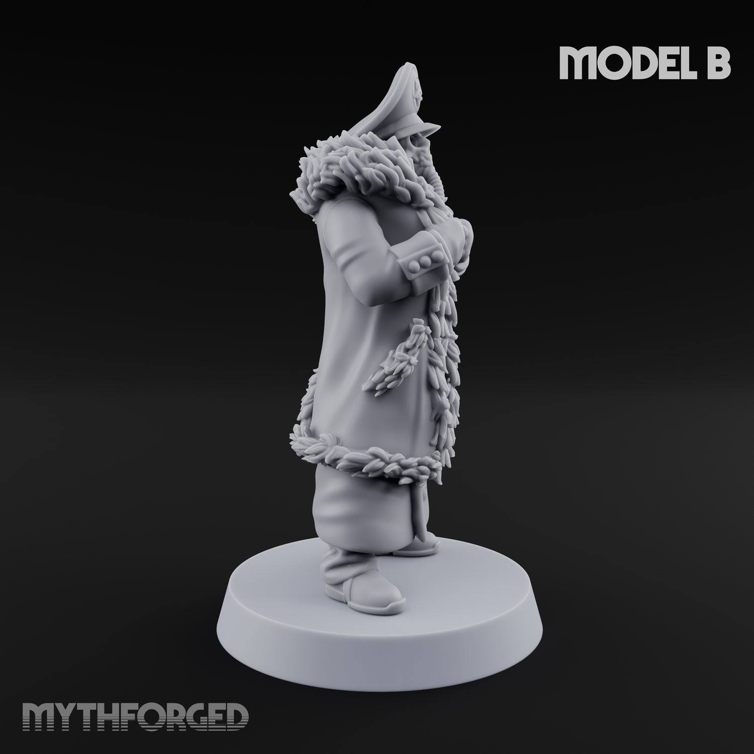 Gas-Masked Trenchcoated Troopers Miniature for Dungeons and Dragons, Pathfinder or other TTRPGs