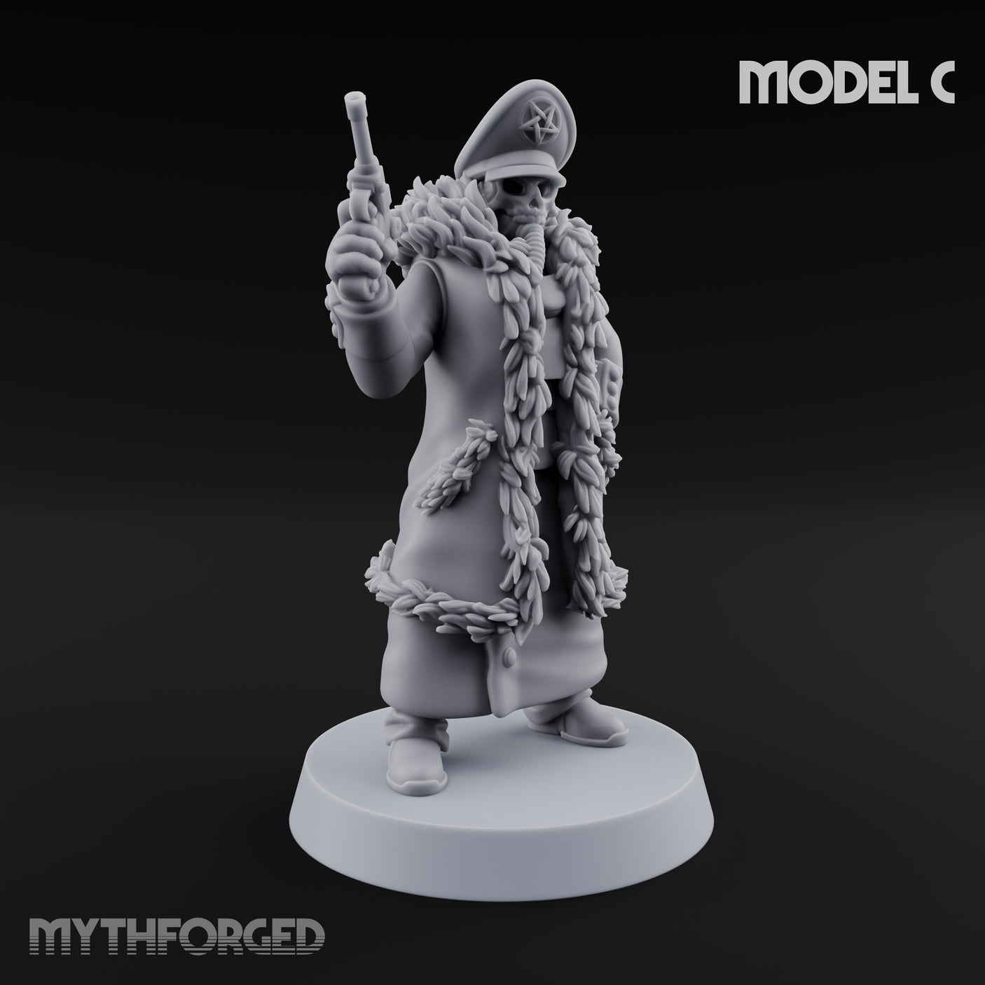 Gas-Masked Trenchcoated Troopers Miniature for Dungeons and Dragons, Pathfinder or other TTRPGs