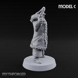 Gas-Masked Trenchcoated Troopers Miniature for Dungeons and Dragons, Pathfinder or other TTRPGs