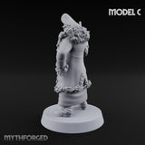 Pistol Toting Fur Lined Skeleton Masked Commissar C Miniature for Dungeons and Dragons, Pathfinder or other TTRPGs
