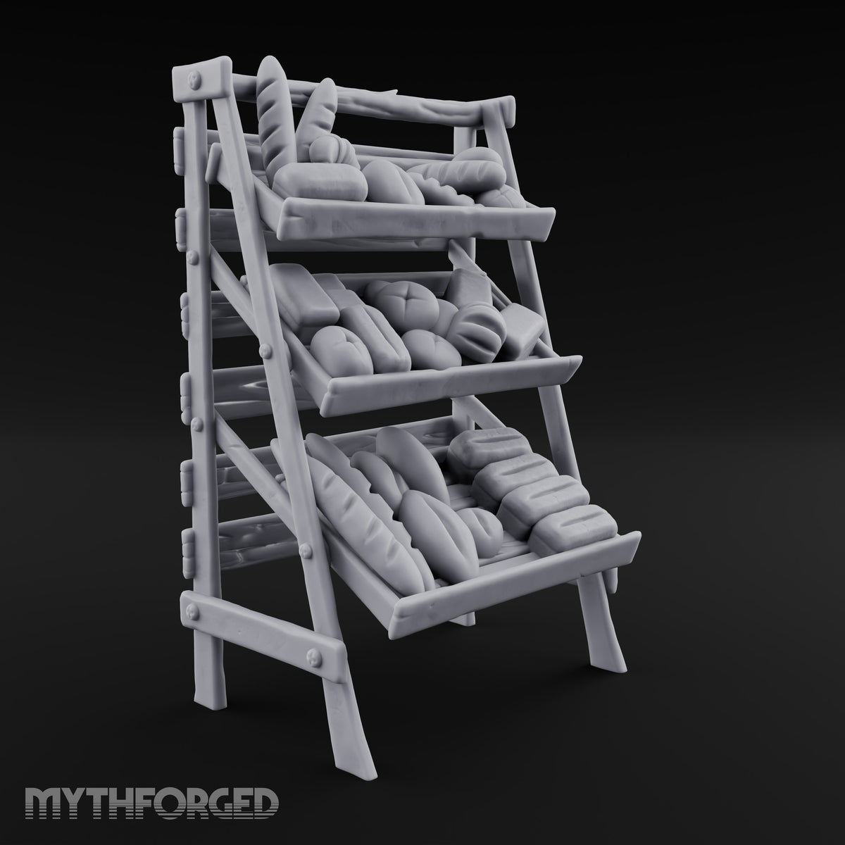 Rise and Shine, Early Birds Wooden Bakery Display Rack