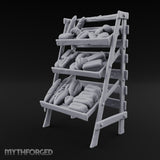 Rise and Shine, Early Birds Wooden Bakery Display Rack