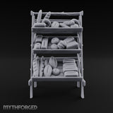 Rise and Shine, Early Birds Wooden Bakery Display Rack