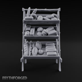 Rise and Shine, Early Birds Wooden Bakery Display Rack