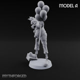 Balloon Twisting Clown Villain A Miniature for Dungeons and Dragons, Pathfinder or other TTRPGs