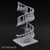 Baluster-Railed Center-Posted Spiral Staircase gallery 4