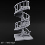 Baluster-Railed Center-Posted Spiral Staircase gallery 7