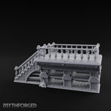Baluster-Railed Plank-Supported Tavern Staircase Landing gallery 5