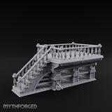 Baluster-Railed Plank-Supported Tavern Staircase Landing gallery 6