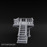 Baluster-Railed Plank-Supported Tavern Staircase Landing gallery 7