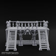 Baluster-Topped Rivet-Bolted Tavern Staircase Platform