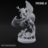 Stretching  Faerie Dragons A Miniature for Dungeons and Dragons, Pathfinder or other TTRPGs