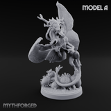 Stretching  Faerie Dragons Miniature for Dungeons and Dragons, Pathfinder or other TTRPGs
