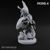 Stretching  Faerie Dragons A Miniature for Dungeons and Dragons, Pathfinder or other TTRPGs