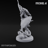 Stretching  Faerie Dragons A Miniature for Dungeons and Dragons, Pathfinder or other TTRPGs