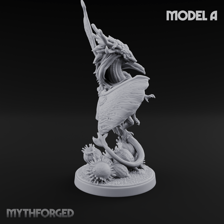 Stretching  Faerie Dragons A Miniature for Dungeons and Dragons, Pathfinder or other TTRPGs