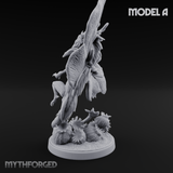 Stretching  Faerie Dragons A Miniature for Dungeons and Dragons, Pathfinder or other TTRPGs
