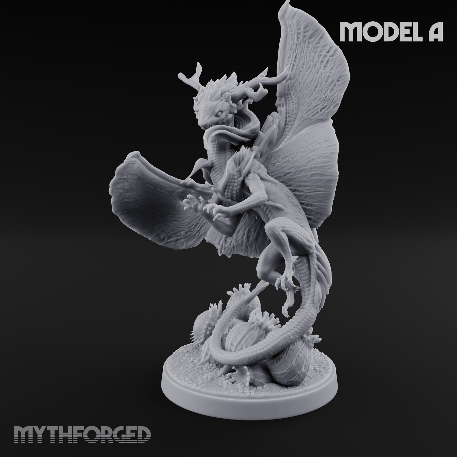 Stretching  Faerie Dragons A Miniature for Dungeons and Dragons, Pathfinder or other TTRPGs