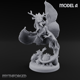 Stretching  Faerie Dragons A Miniature for Dungeons and Dragons, Pathfinder or other TTRPGs