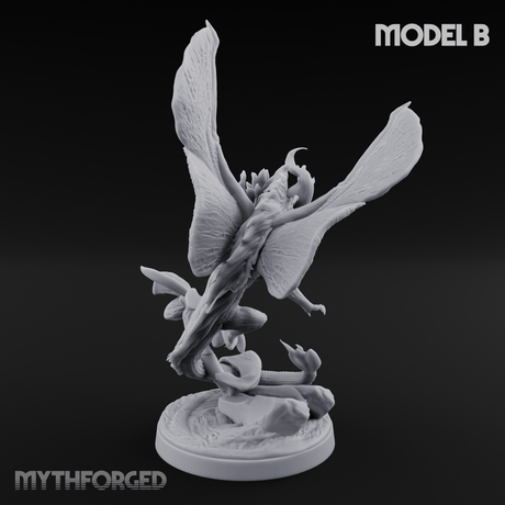 Stretching  Faerie Dragons B Miniature for Dungeons and Dragons, Pathfinder or other TTRPGs