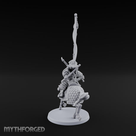 Banner Bearing Samurai Standard Bearer on Horse gallery 6