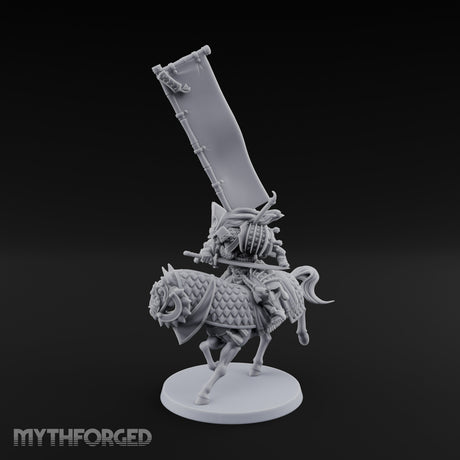 Banner Bearing Samurai Standard Bearer on Horse gallery 9