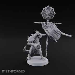 Rags Raised Dragonborn Banner Bearer