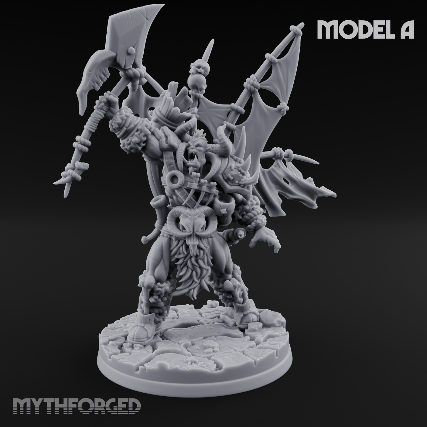 Standards Held Aloft Orc Bannermen Miniature for Dungeons and Dragons, Pathfinder or other TTRPGs