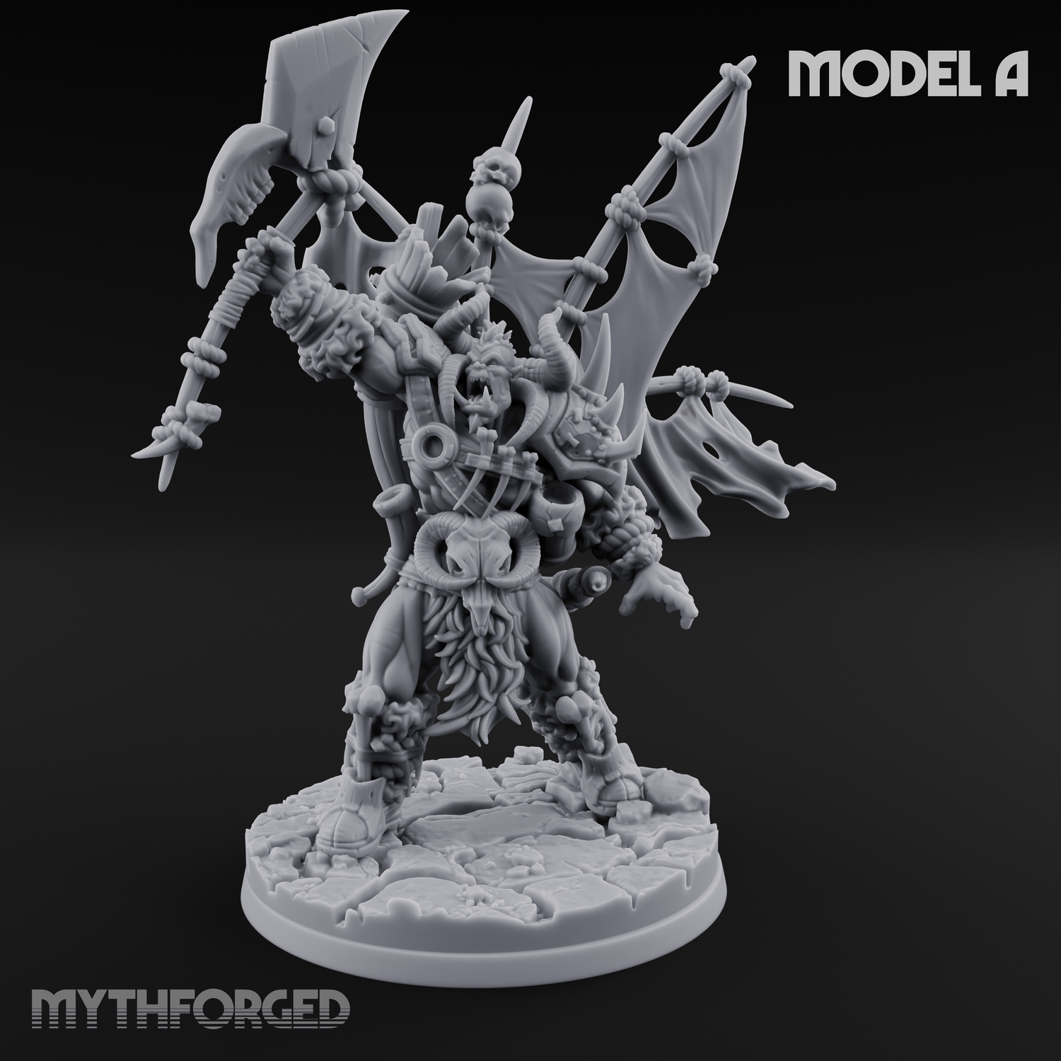 Standards Held Aloft Orc Bannermen Miniature for Dungeons and Dragons, Pathfinder or other TTRPGs