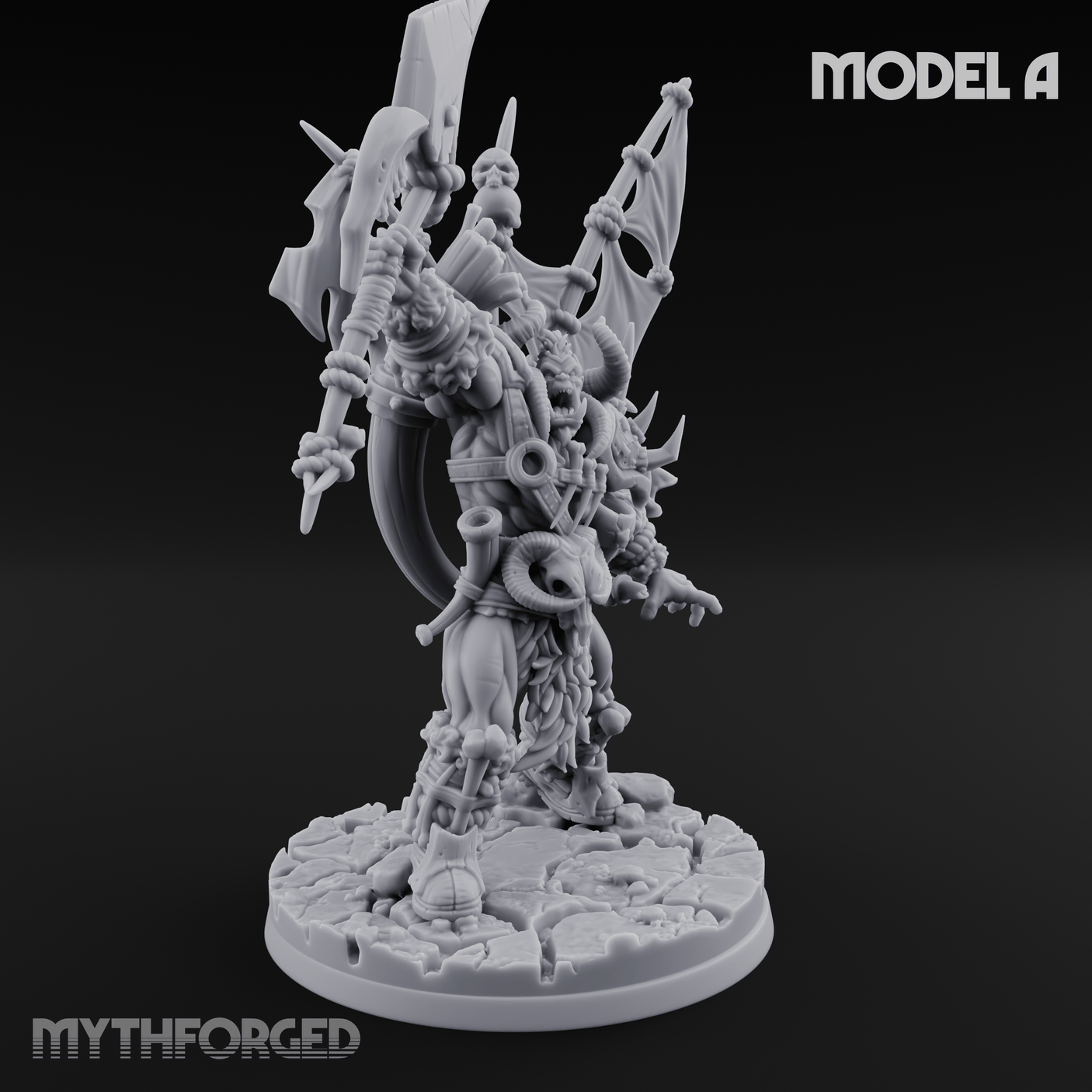 Standards Held Aloft Orc Bannermen Miniature for Dungeons and Dragons, Pathfinder or other TTRPGs