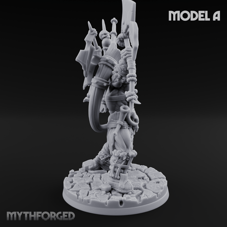 Standards Held Aloft Orc Bannermen A Miniature for Dungeons and Dragons, Pathfinder or other TTRPGs