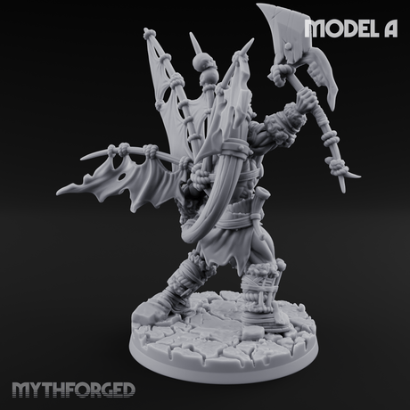 Standards Held Aloft Orc Bannermen A Miniature for Dungeons and Dragons, Pathfinder or other TTRPGs